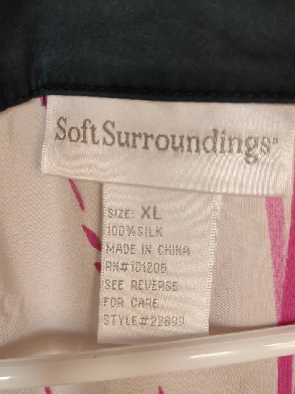 XL Vintage Silk Soft Surroundings Tunic - Picture 3 of 11